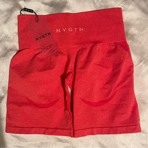 NVGTN contour shorts candy apple red xs never worn!!